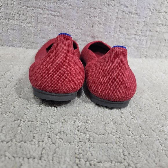 Rothy’s The Flat Scooter Red Round Toe Slip On Shoes Women's Size US 6, 6.5, 10 - Picture 4 of 9
